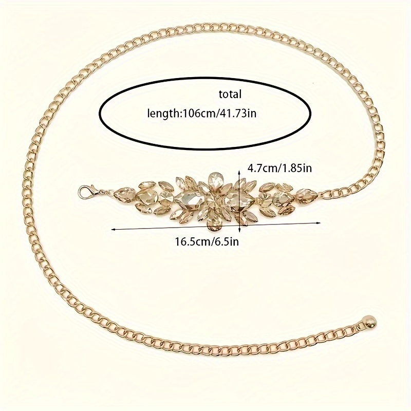 elegant adjustable   chain belt for women vintage boho   for parties evening wear golden waist belt 4