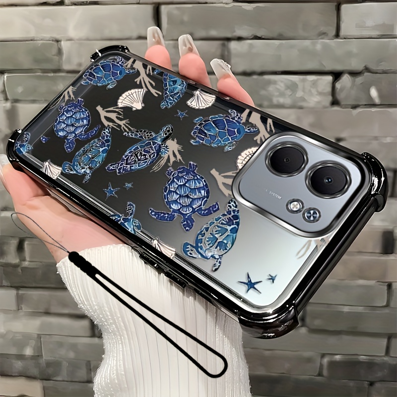 TEMU Phone Case - A Phone Cover Suitable For Oppo A5x 5g, Featuring A Phone Lanyard And A Fun, . This Cute And Fashionable Case Has A Cartoon Theme