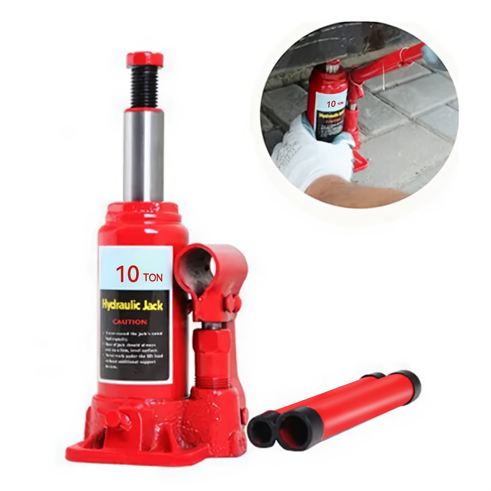TEMU [2/5/10t]car Jack, Floor Jack, Car Lift - Car Hydraulic Jack Portable Automotive Vehicle Vertical Hydraulic Jack Tire Changing Tool