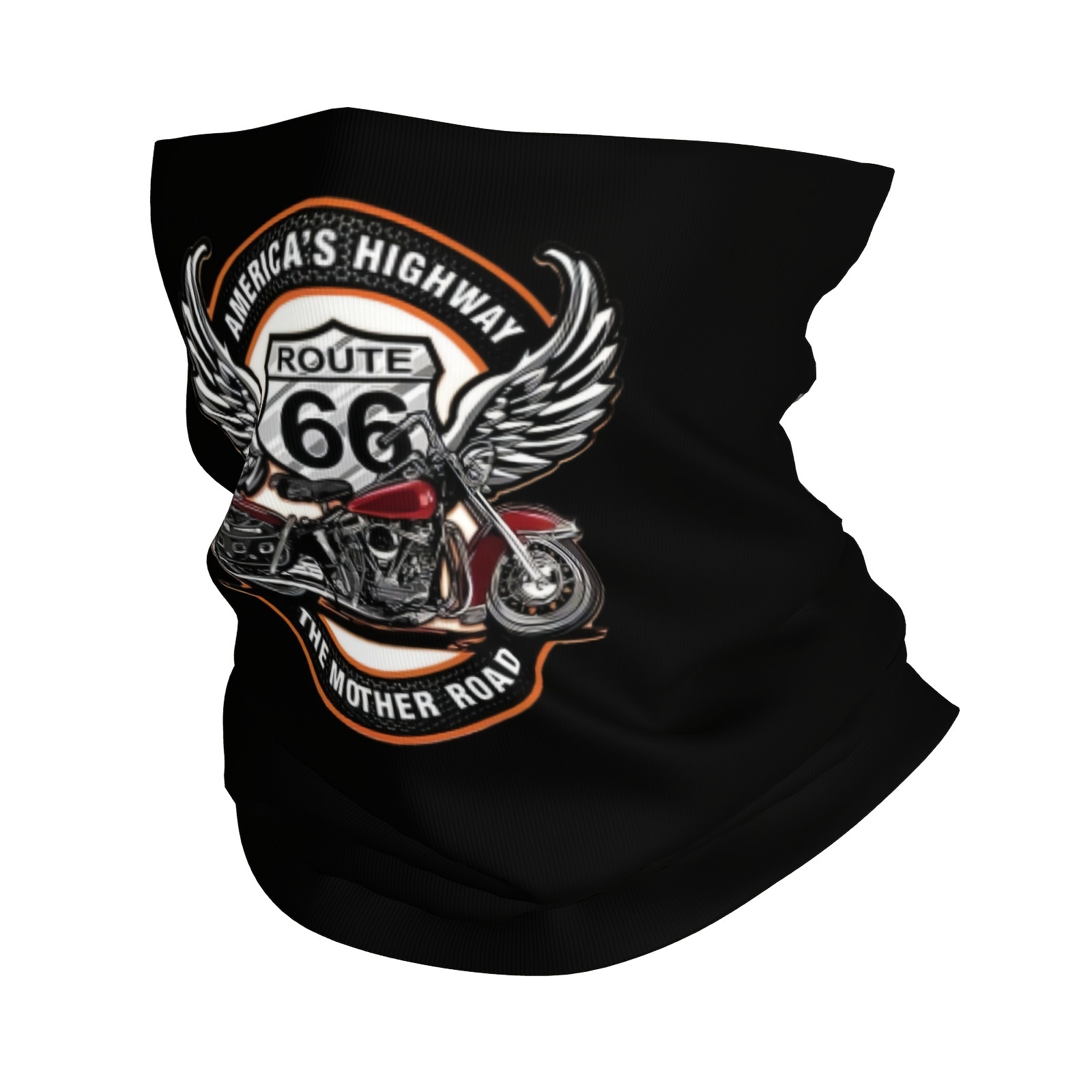 

Men's Route 66 Motorcycle-inspired Neck Gaiter - Breathable & Stretchy Polyester , Cycling & Fashion