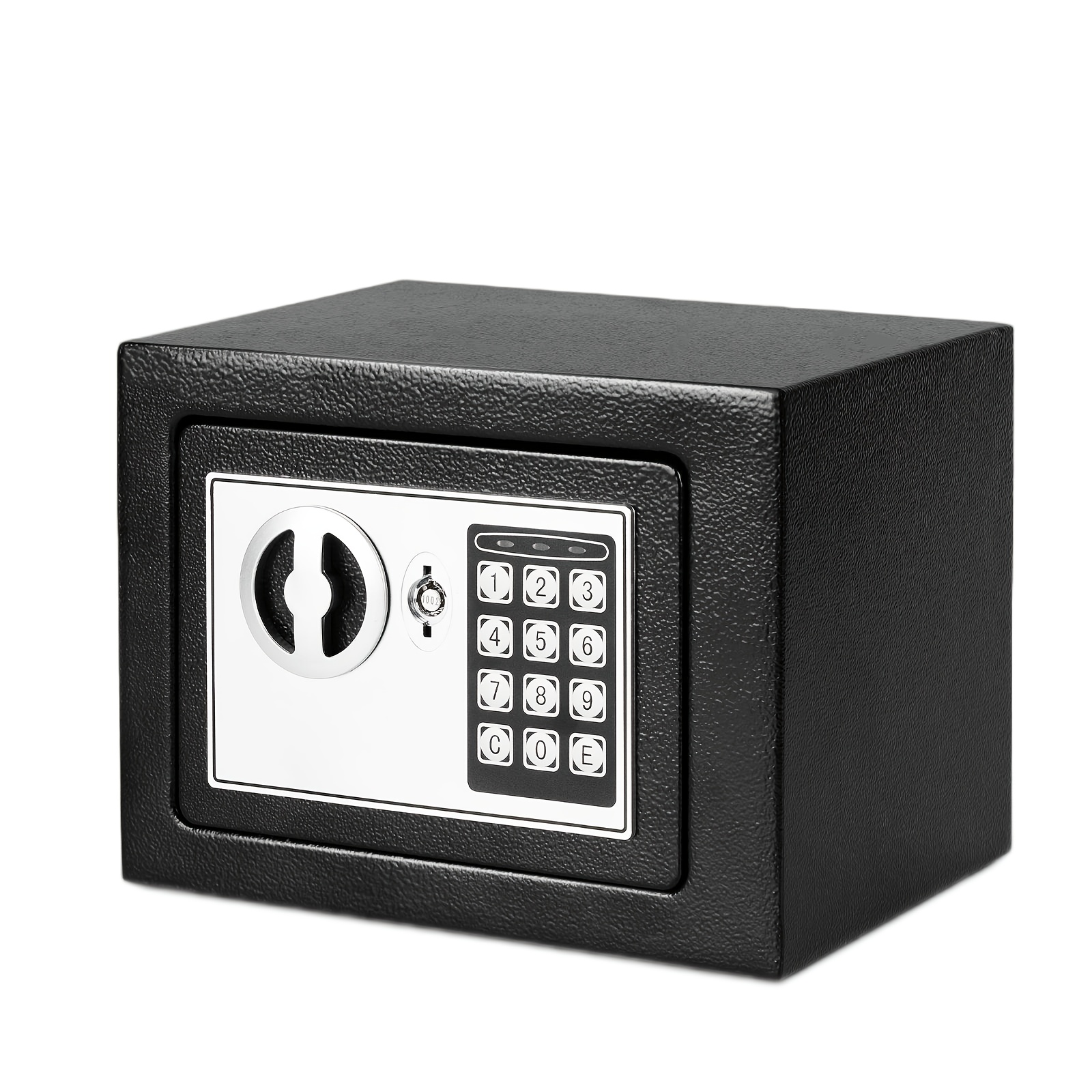 TEMU Heavy-duty With Cash Bag - Secure For Home Safe Box With Keypad And Key Lock For Home And Office, School Supplies Christmas Gifts, Black