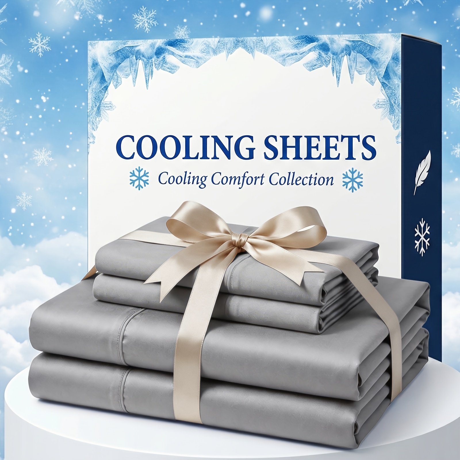 Extra Deep Pocket Bamboo Fiber Bed Sheet Set with Pillowcases – Soft, Wrinkle-Resistant, Breathable – Fits Extra Deep Mattresses – Available