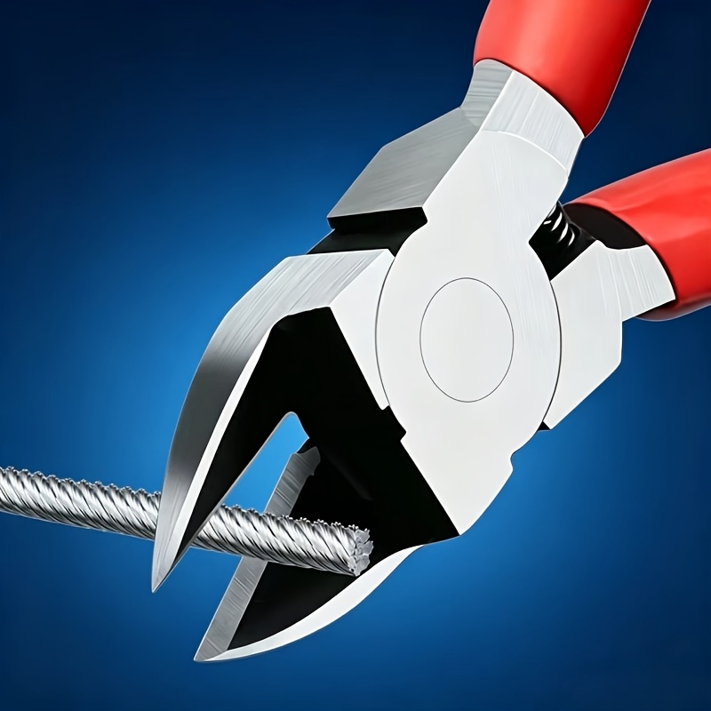 TEMU Electrician's Scissors, Industrial Heavy-duty Wire And Cable Cutter, Anti-slip Manual Wire Stripping Shears, Wire Cutter Pliers Of Cutting Metal