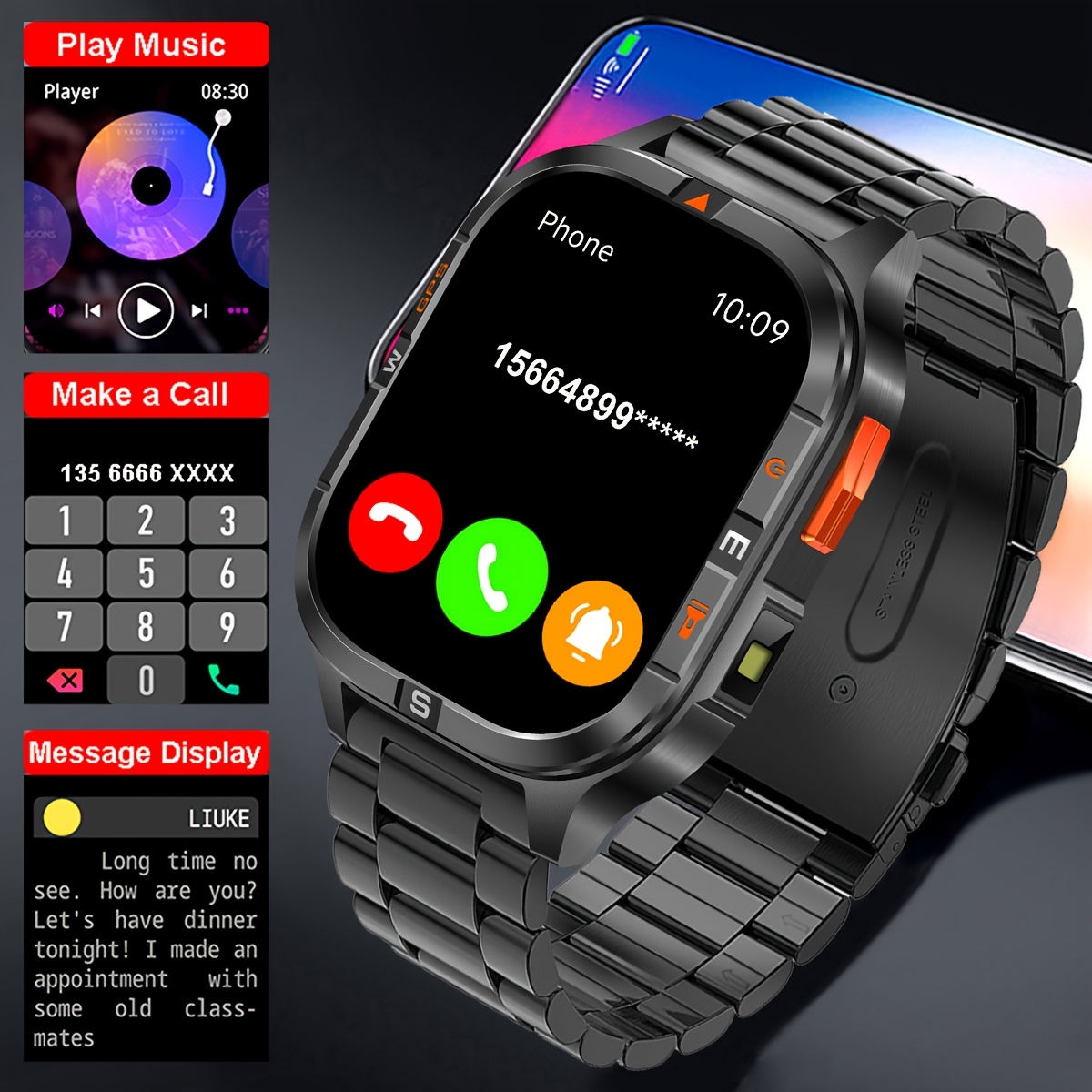 New GPS Smart Watch with 2.01-Inch TFT Display & High-Precision GPS