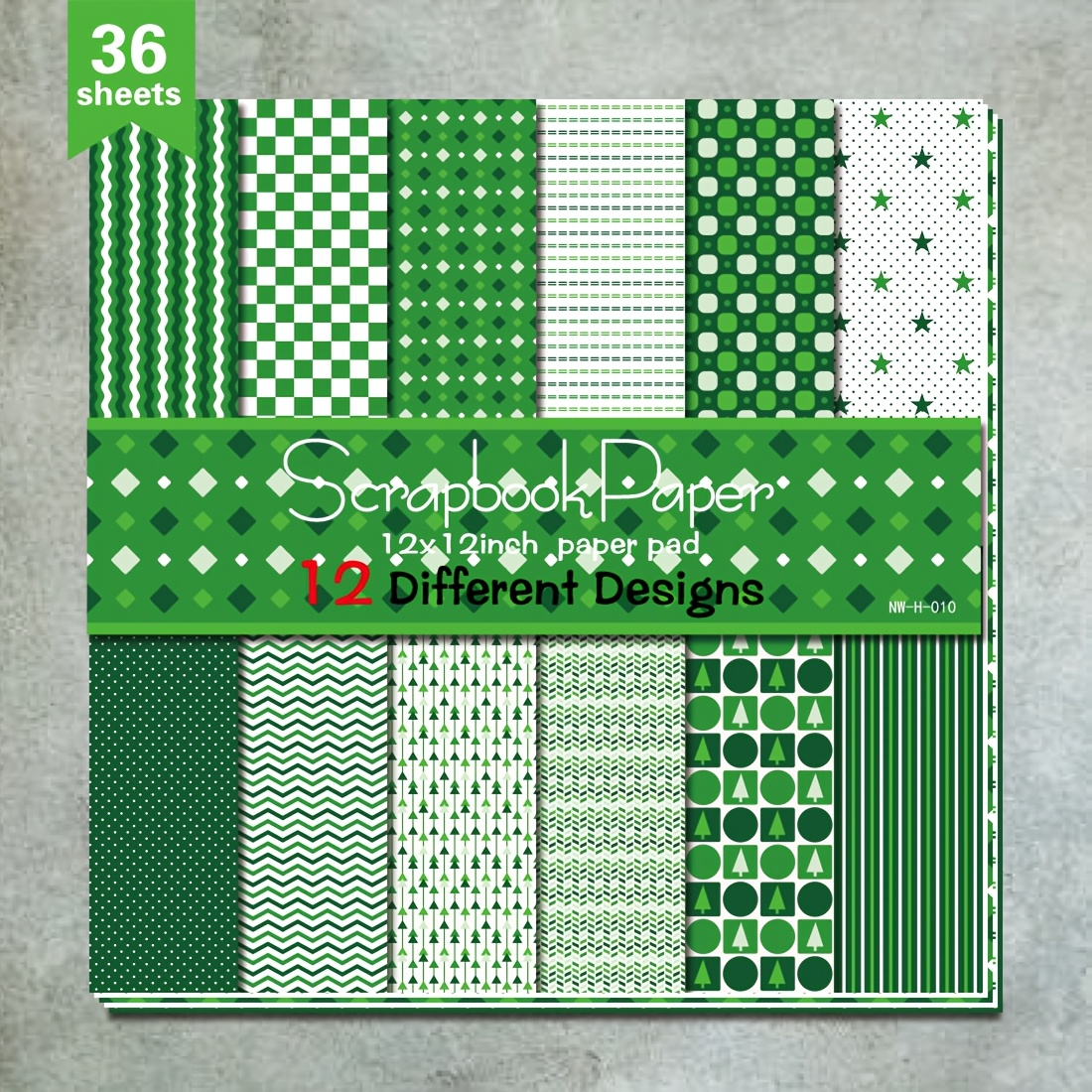 

36 12"x12" Diy Pattern , Decorative Scrapbooking Kit Aesthetic Decorative Wrapping Album Craft