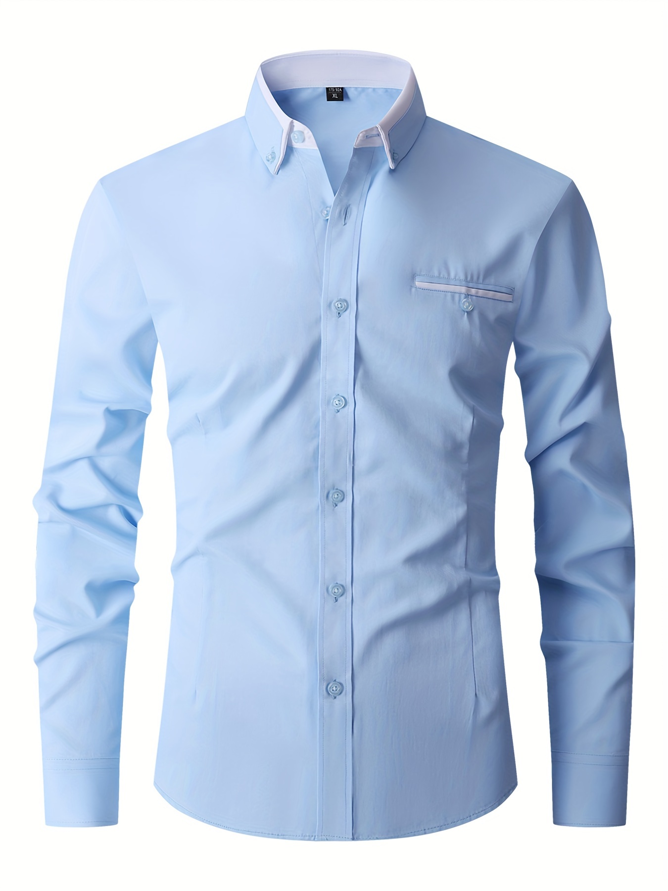 Chemise À Manches Longues Pour Homme, Idéale Pour Les Occasions Formelles Et Professionnelles, Cadeau Parfait Pour Les Hommes détails 20