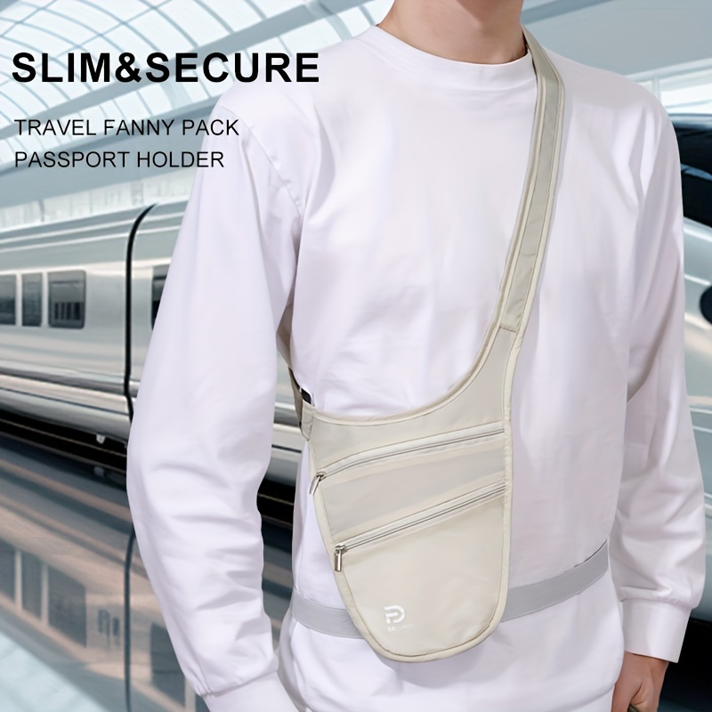 

1pc Anti-theft Hidden Underarm Shoulder Bag Portable Men's Travel Holder Phone Bag Passport Bag