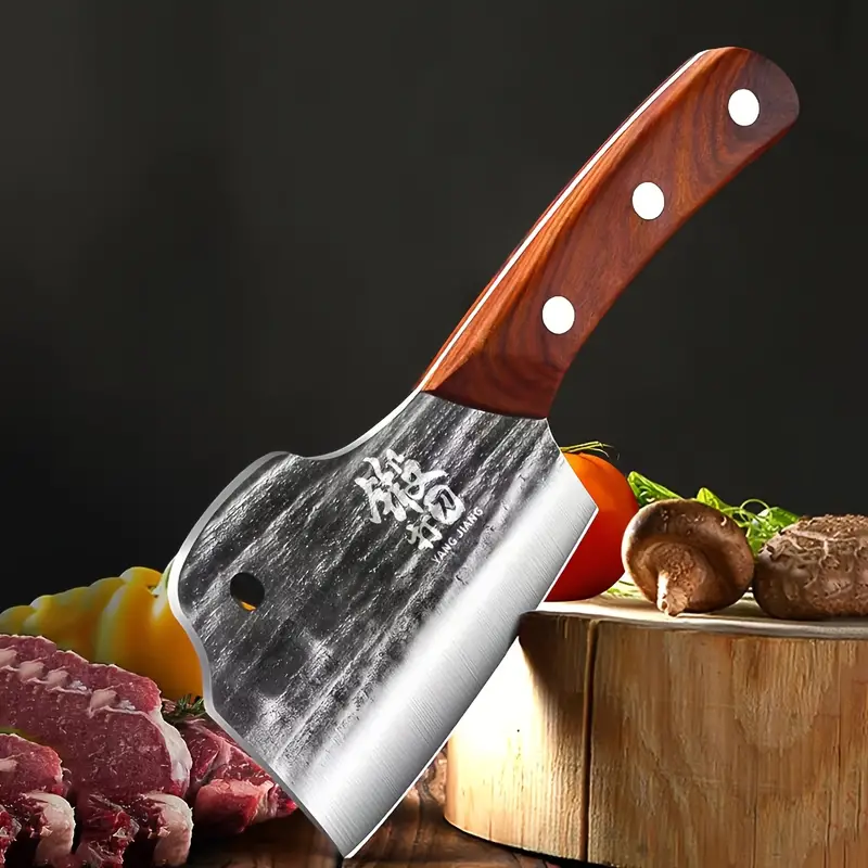 1pc, A Versatile Restaurant Kitchen Knife For Cutting Bones And Fish,  Specially Designed For Cutting Bones, Can Be Used For Chopping And Slicing.