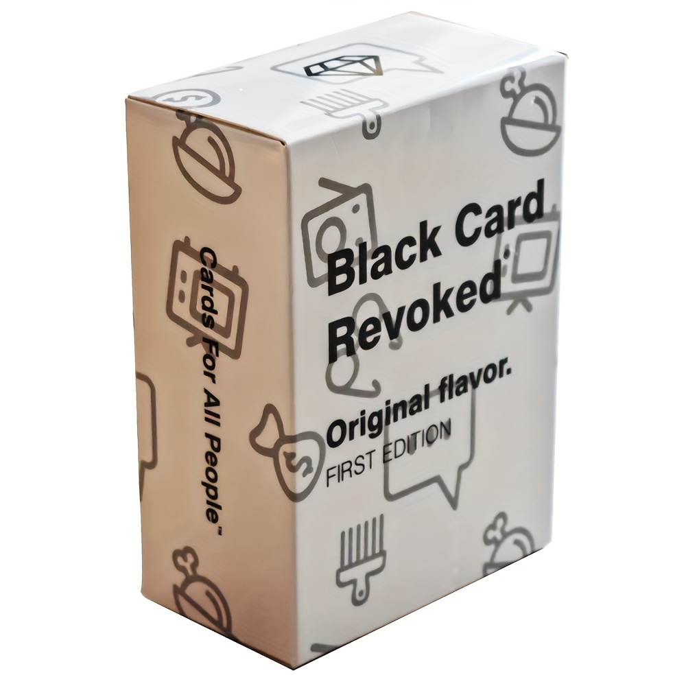 Black Card Revoked Party Game for The Culture - Fifth Edition with Original Flavor & Limited Edition Content | Hilarious Icebreaker Questions, Dance & Sing Challenges | Premium Cardstock for Game Nights, Social Gatherings & Events, Event Icebreakers, Vibrant Package, Durable Game Cards