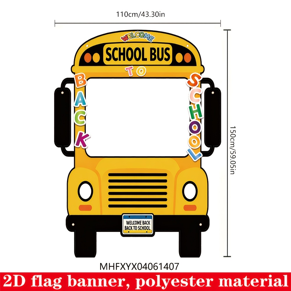TEMU Banner piatto 2D, Banner piatto 2D - Banner piatto 2D, Banner piatto 2D - Banner piatto 2D, 1 pz Cornice per foto a tema a scuola, banner