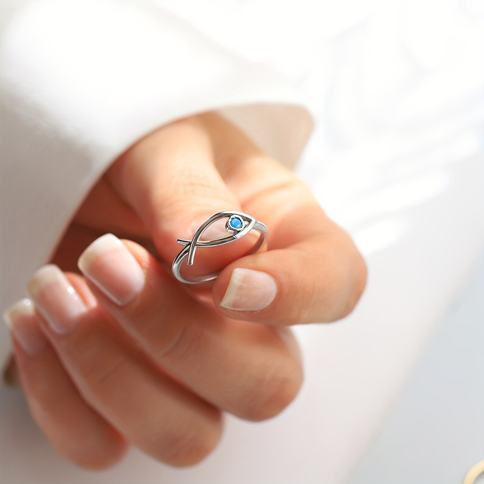 Women's 925 Sterling Silver Fish Ring — Ocean Inspired