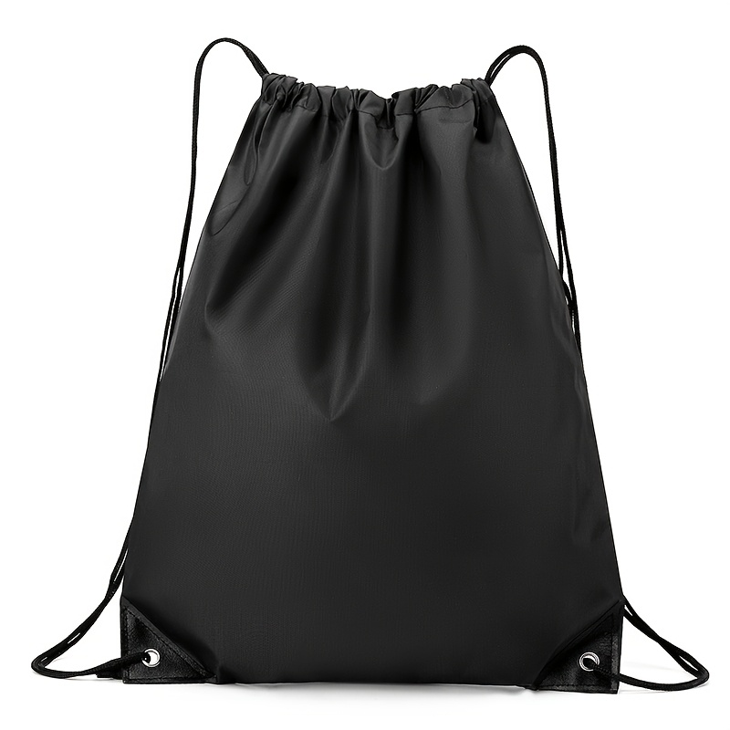 TEMU 1pc Multi-functional Drawstring Cinch Bag, Large Capacity Lightweight Backpack, Foldable Storage Bag, Portable Storage Bag For Beach Vacations