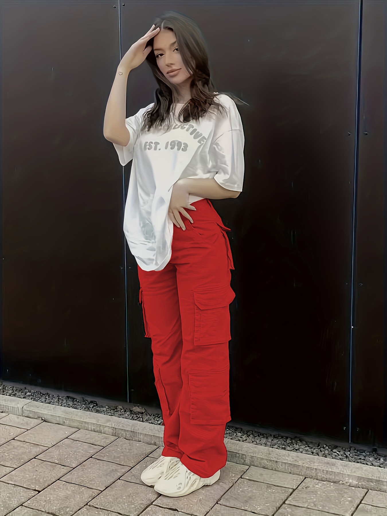 Comfy Cute Cargo Pants  High fashion street style, Jeans street style,  Retro jeans
