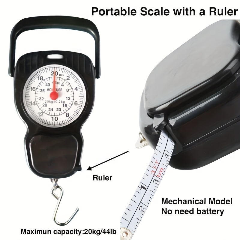 No Battery Spring Scale With Hook TOOLSTAR 12kg Pocket Spring Balance ...