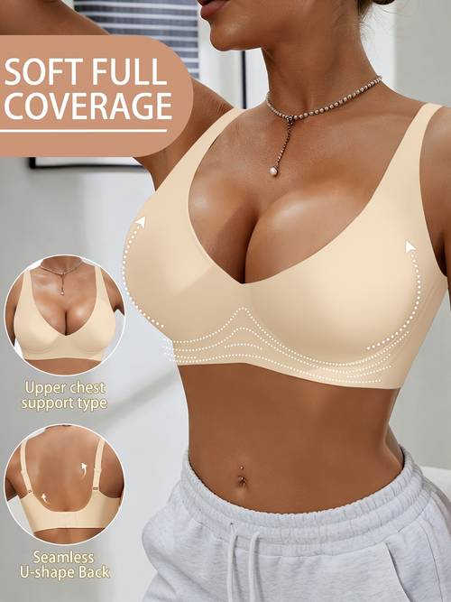 wire free push filled bra with full coverage breast beige nude tones hand washable cups for small bust no underwire padding suitable for a c cup