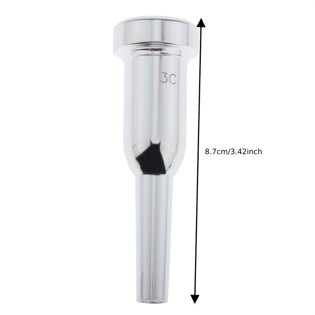 Silver Trombone Mouthpiece Weighted Design Enhanced Sound Temu