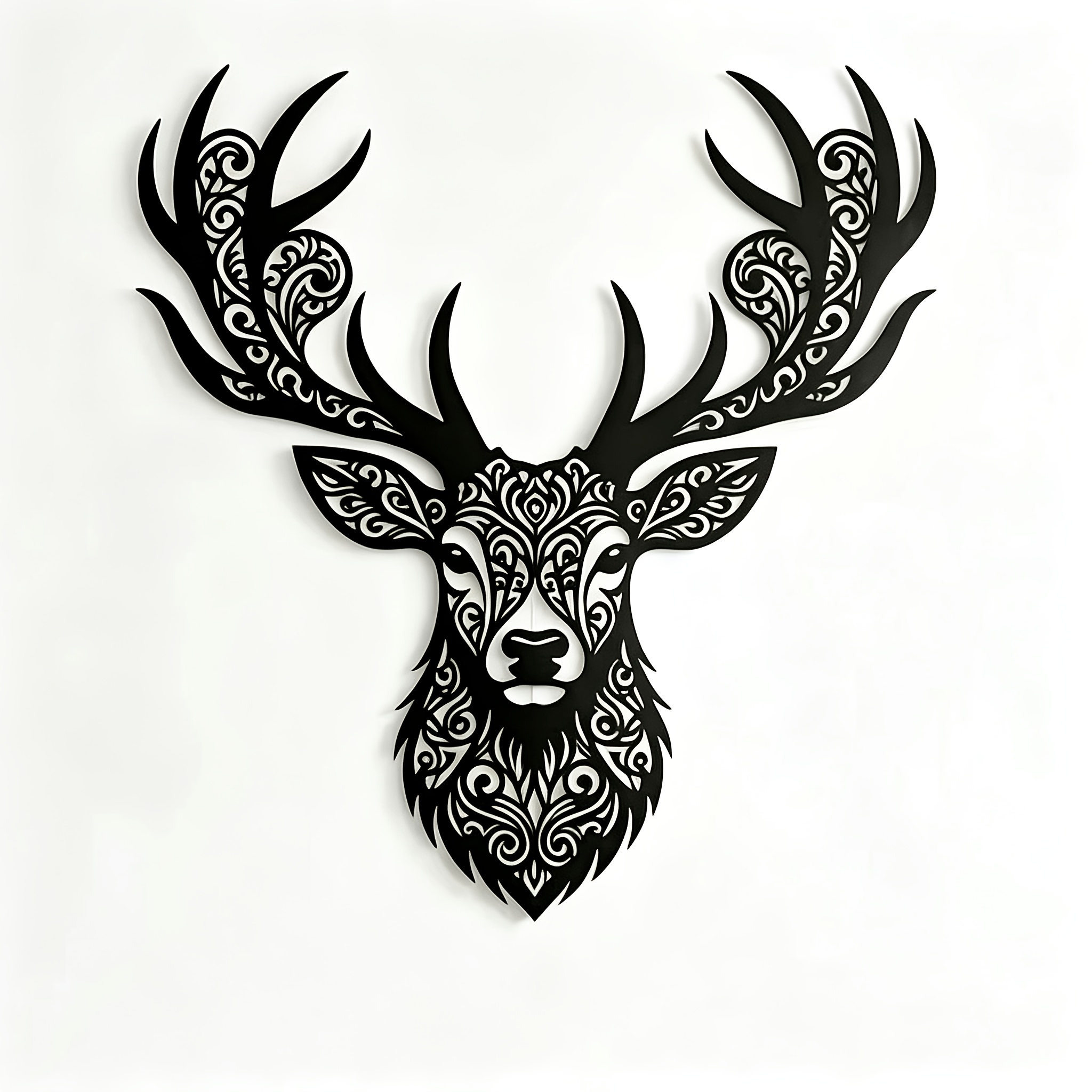 TEMU 1 pièce Tête de en métal, art mural, décoration murale rustique de , suspension murale pour cabane de chasse, décoration de maison sur le thème
