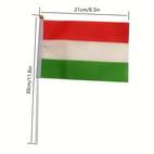 12pcs handheld small flags of hungary