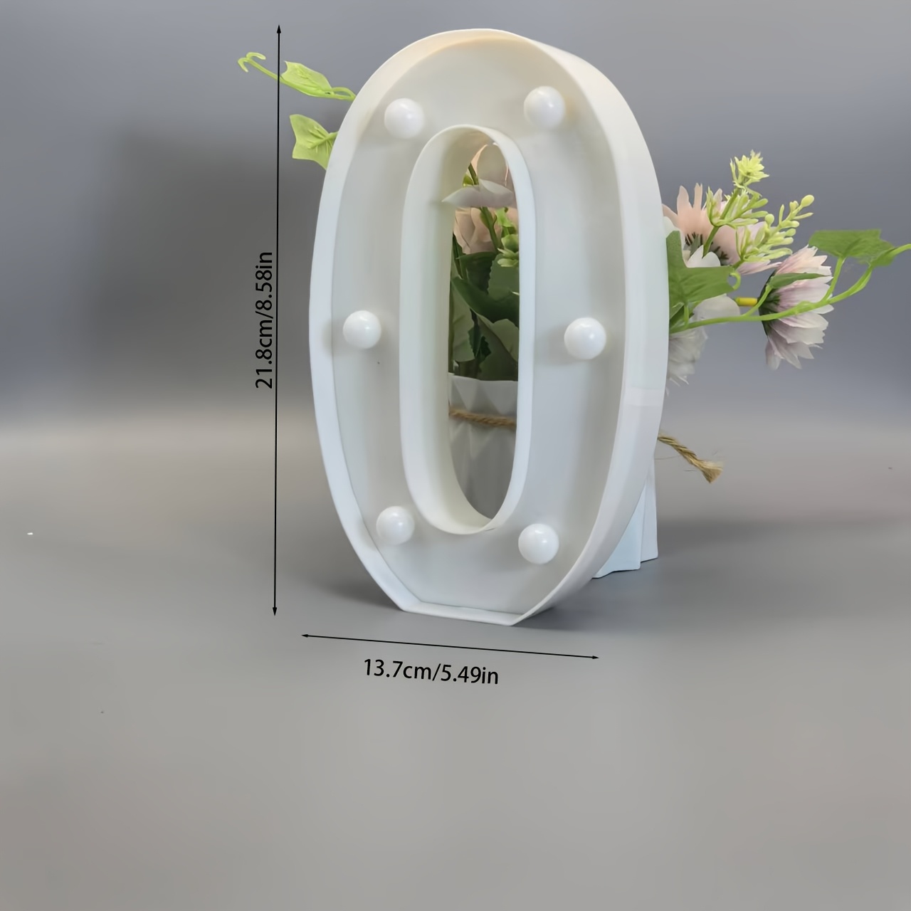 TEMU 1 pièce Lumière numérique LED blanche phosphorescente, Enseigne lumineuse et enseigne au néon, Décoration pour événements et fêtes, Lumière de