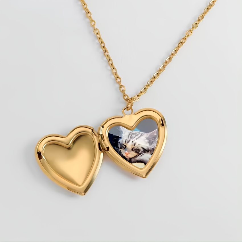 Personalized Love Photo Pendant Necklace Customized Photo Pendant Necklace