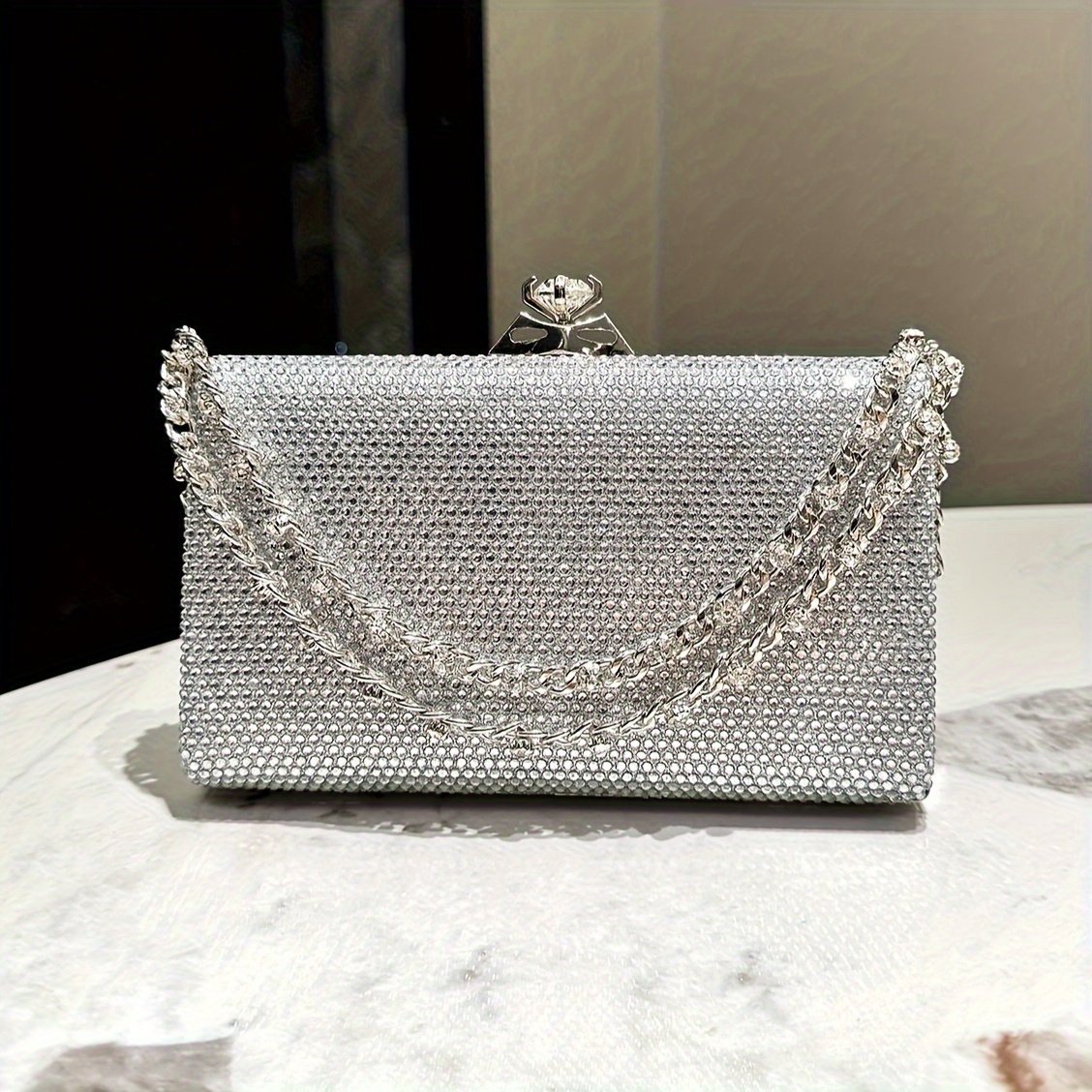 Bolsos De Fiesta Clutch Elegante Con Cadena Varios Colores Para