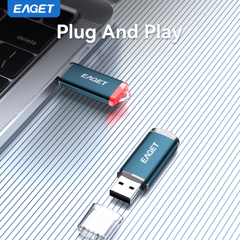 

Eaget 1pc Usb 2.0 Flash Drive With Led Indicator - 4gb/8gb/16gb/32gb/64gb - Thumb Stick Pen - Compact Usb For Computers & Laptops