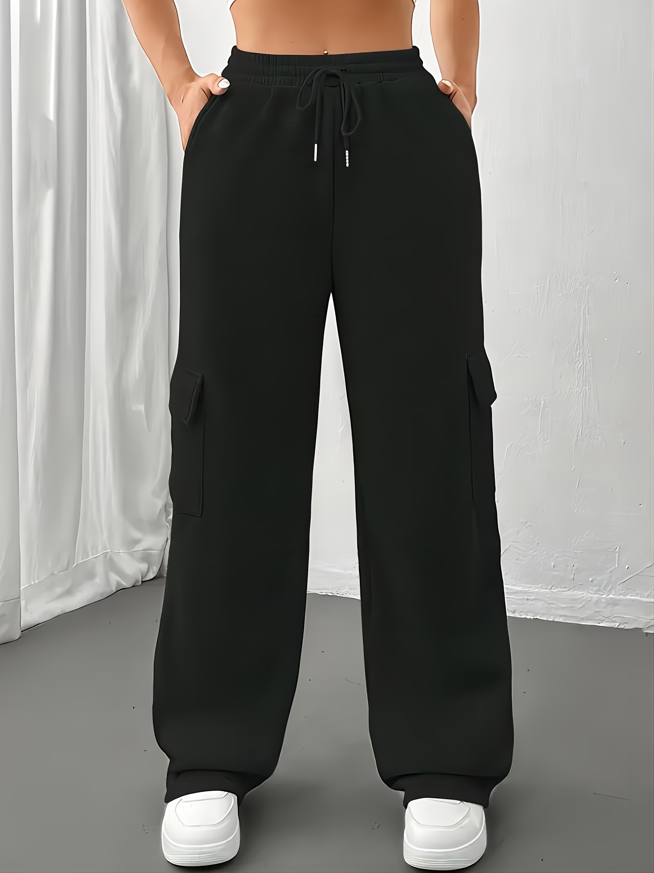【BAON】[unisex] Dimella Banding Bermuda Cargo Sweatpants cargo sweatpants sold on Temu United States