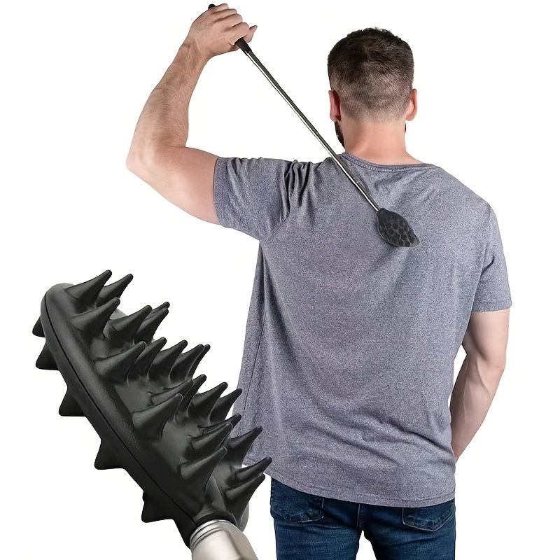 1pc color random retractable back scratcher silicone   scratcher massager kit with retractable back neck head beard suitable for women and men Product details 2