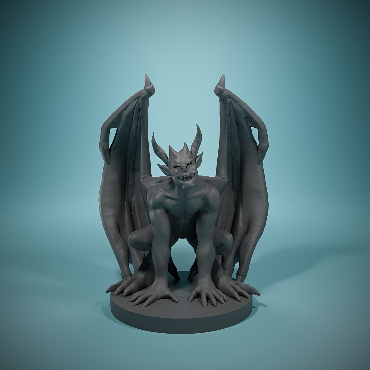 

1pc, Gargoyle - Squatting Monster - 3d Miniature Model - Hand- Model That - Miniature Figures Suitable For Board - Game Room Decoration - ' Gifts