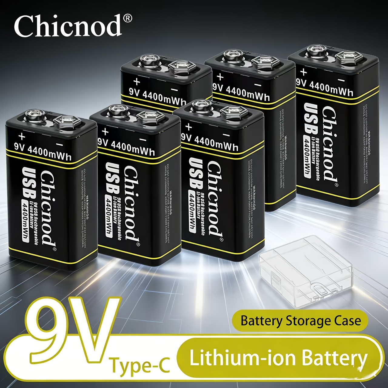   перезаряжаемый литиевый аккумулятор, стабильное выходное напряжение 9 в, большая емкость 4400 мач. батарея, неперезаряжаемая батарея, универсальная квадратная батарея для владельцев небольших инструментов с ящиком для хранения соды и кабелем для зарядки tpc Детали 0