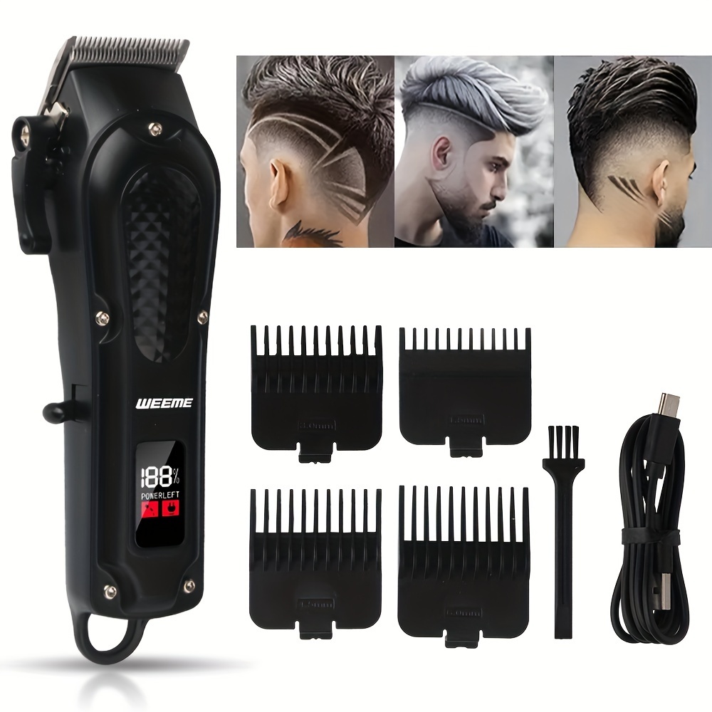 Professional Hair Clipper For Men beard Trimmer Rechargeable - Temu