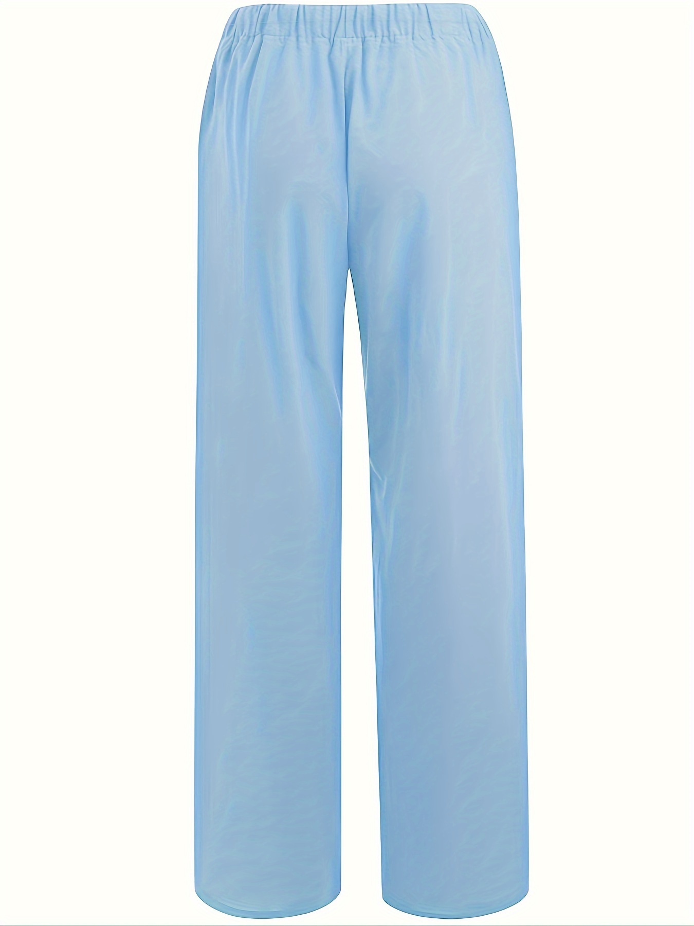 Minimalist Drawstring Lace Loose Pants Casual Pocket High - Temu