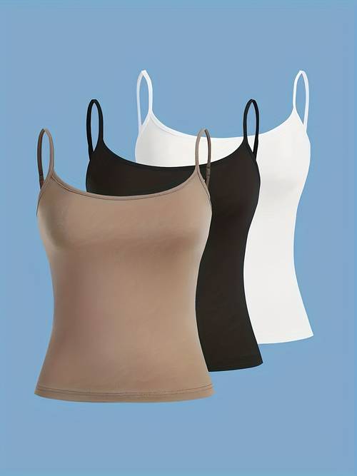 adjustable camisole tank top casual athletic outerwear 3pcs set