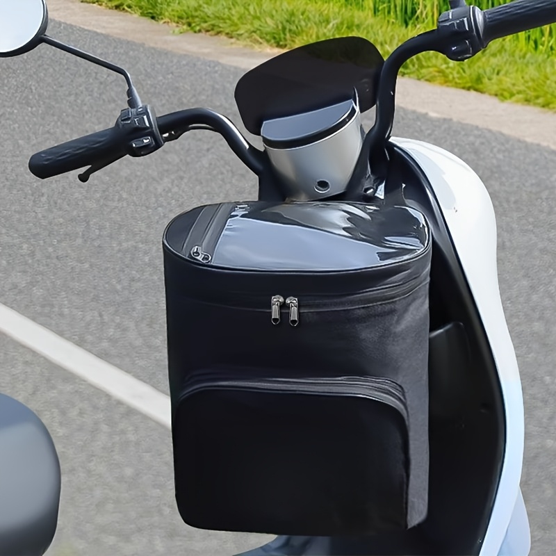 1pc Electric Bike Storage Bag, Front-mounted Hanging Pouch For Battery Bikes, Bicycle, Motorcycle Helmet Bag