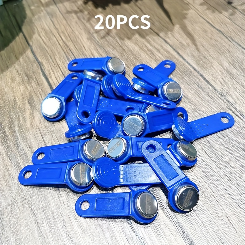 Rewritable iButton Key with Blue Fob & DS1990A-F5 Compatible