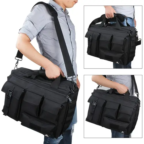 1 menstrendy shoulder bag durable material multi pocket organization for use fashionable motorcycle and casual sports crossbody bag durable fabric adjustable shoulder strap shoulder bag