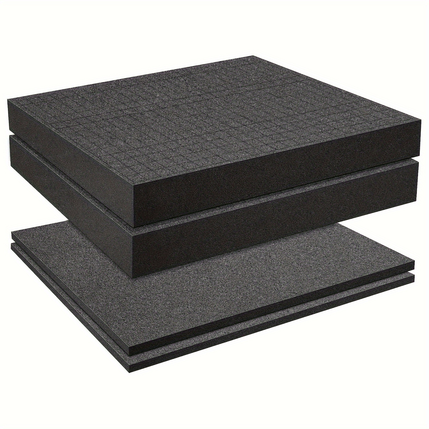 E-shop 4 Stück Schaumstoff 40x30x5 cm (16 x 12 x 2 Zoll) Pluck-Pre-Cube-Schaum für Brettspielboxen und Schubladen – Mit Boden, zum Aufbewahren
