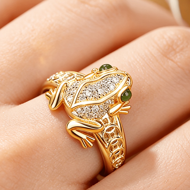 TEMU Chinese Style Wealth Ring For - Adjustable Open With December Birthstone Suitable For, Gift For Valentine's Day, Mother's Day, Graduation, Wear,