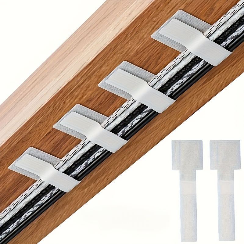 TEMU 30 Heavy Duty Self Adhesive Cable Ties - Nylon Cable Organizers With Multi-functional Reusable Cable Organizers Effortlessly Organize Computer