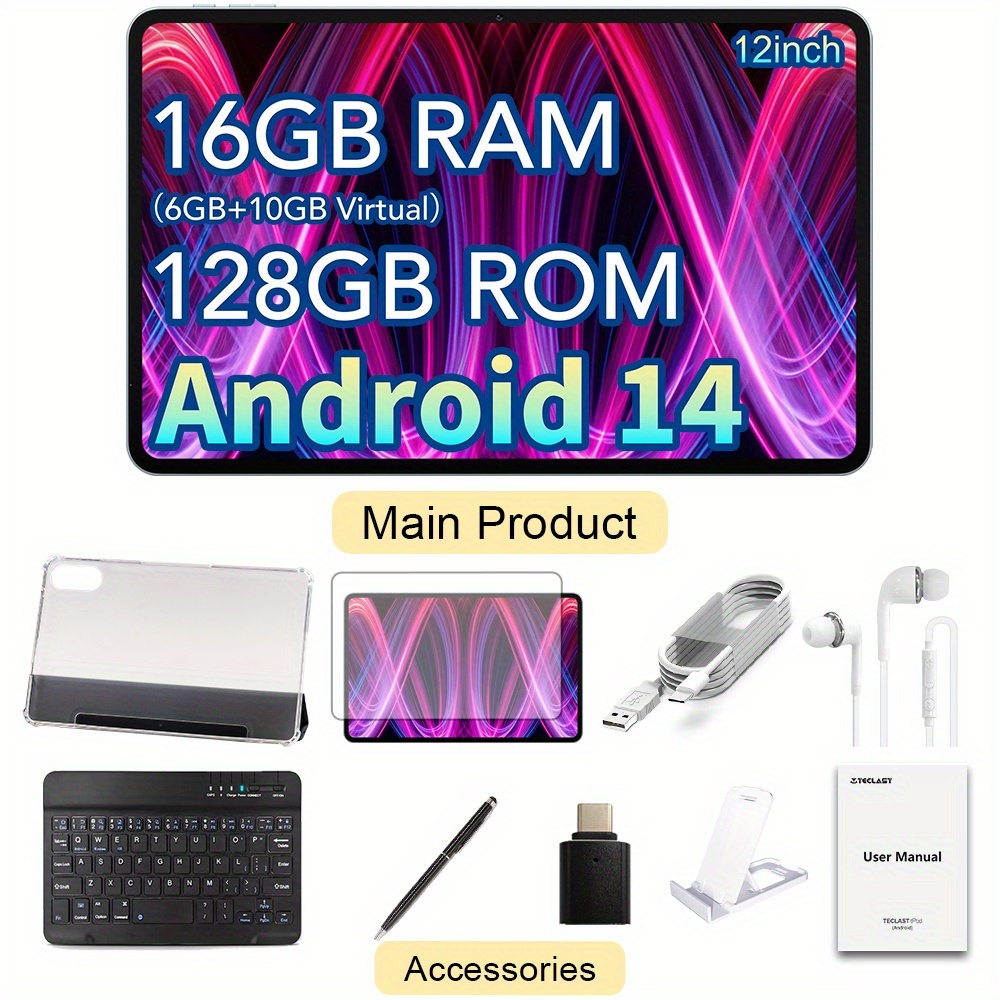 T60 Plus 12インチ Androidタブレット 16GB+128GB t60 plus 12インチ 90hz 2 pad 16gb ( ) 128gb - Temu Japan