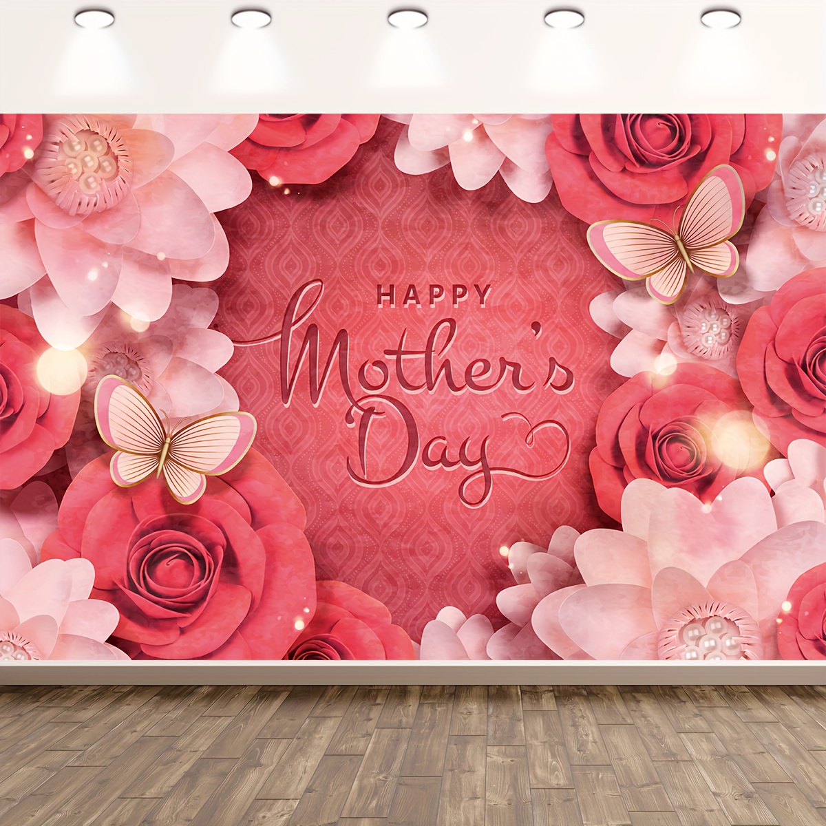 1* Mother's Day Banner Decorations Mothers Day Outdoor Mom Gifts For Indoor  Decor Party Supplies Yard Sign Background For Photograph