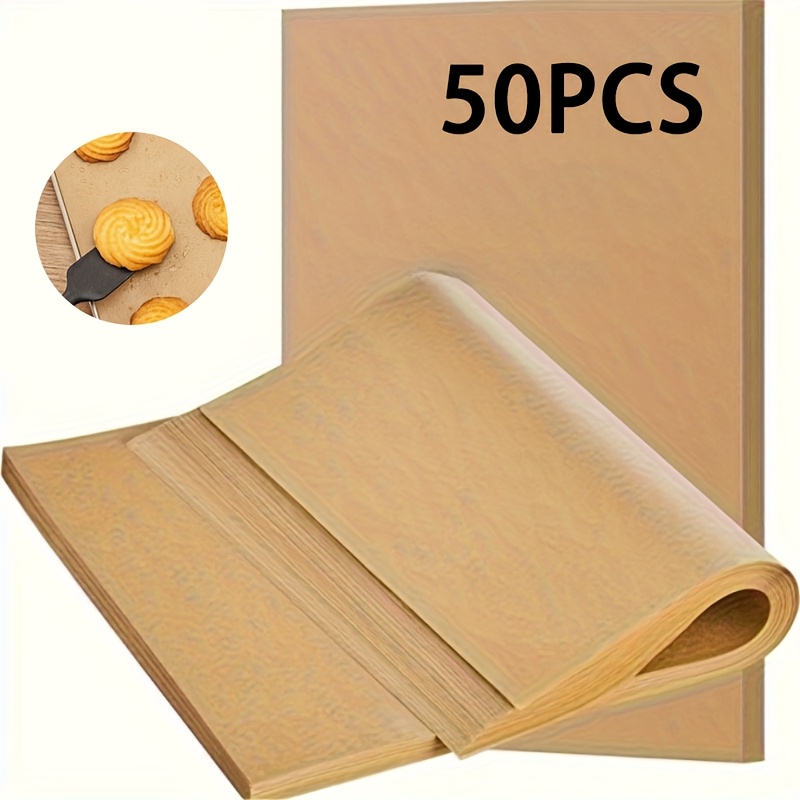 

50 Large-sized Premium Parchment Paper - , Oil-proof, Waterproof Baking Tray, Suitable For Air Fryers, Steamers, And Ovens For Cooking, A Great Household Item