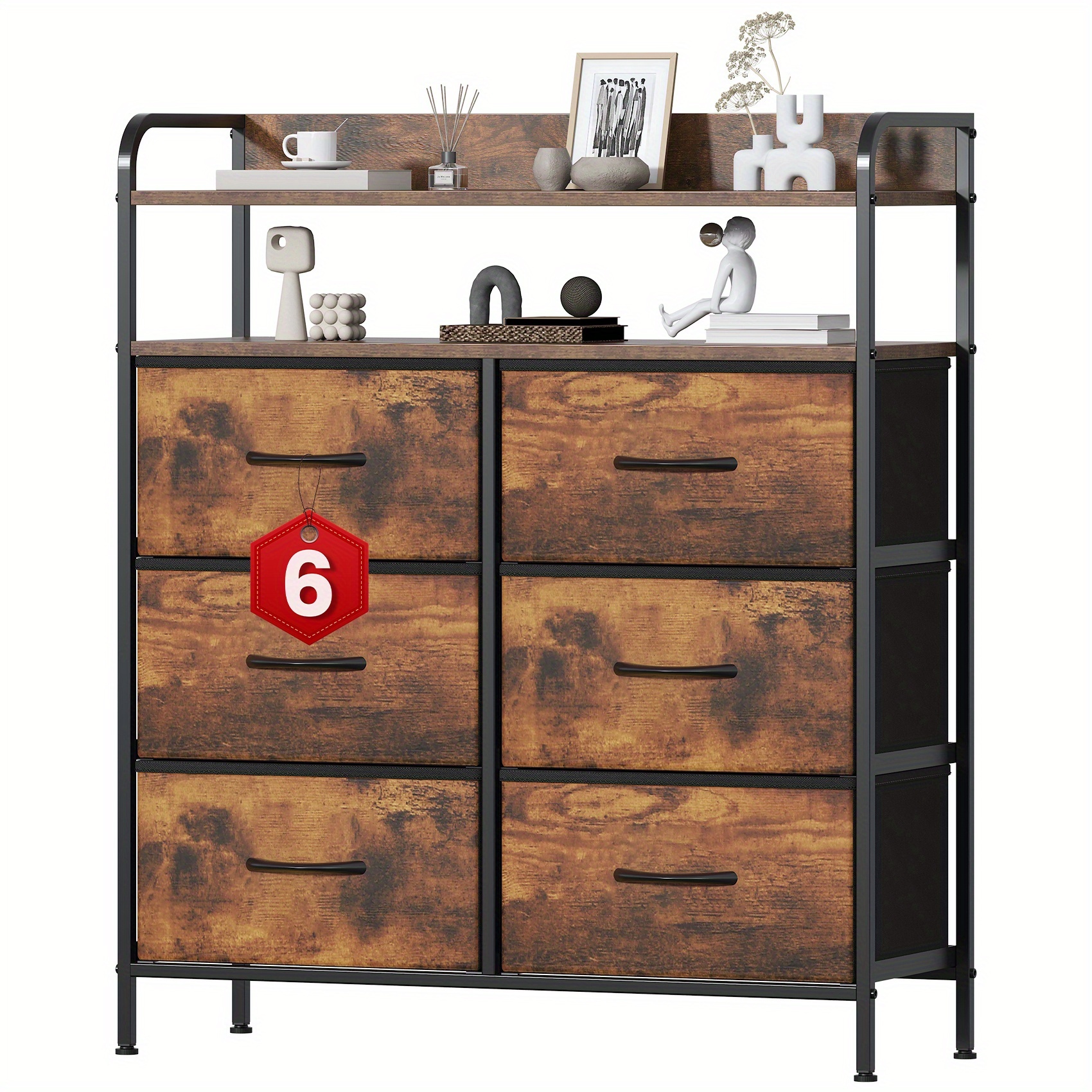 6-Drawer Chest for Bedroom and Living Room