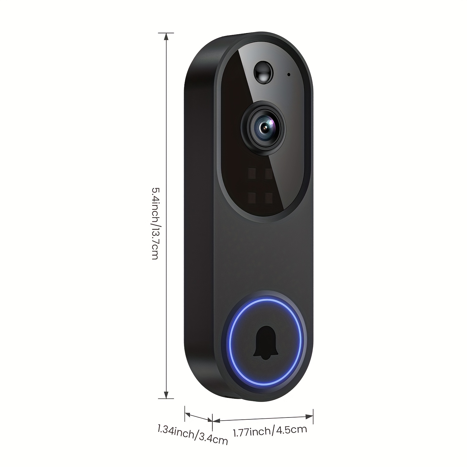 1920P Wireless Wi-Fi Video Doorbell Camera with Two-Way Audio & Night Vision