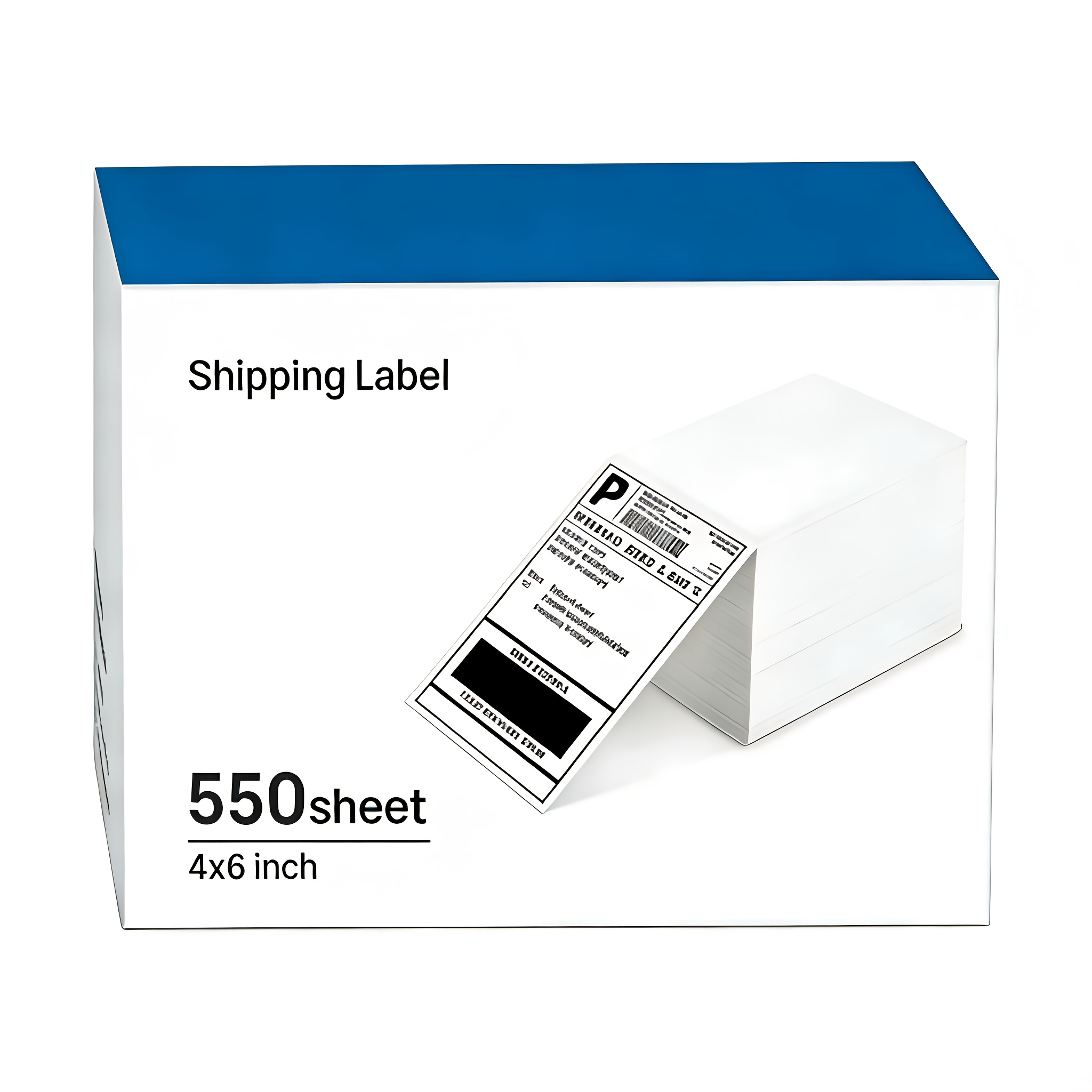 Image of Original Genuine 4x6 Inch Thermal Label Paper, Label Printing Paper, Compatible With Pl50e And Pl80e Thermal Printers, 550 Sheets Per Pack, And Scratch Resistant, Suitable For Label Printing
