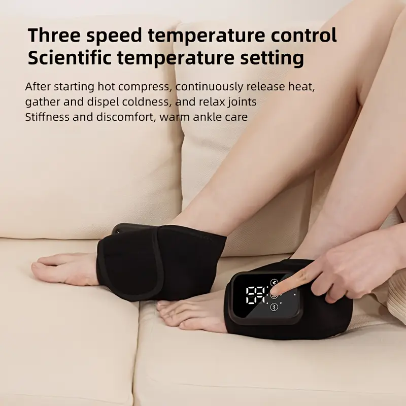 heating massager, 2-pack ankle relaxation massagers with three massage and adjustable temperatures, usb, lcd display, portable design – gift Product details 3