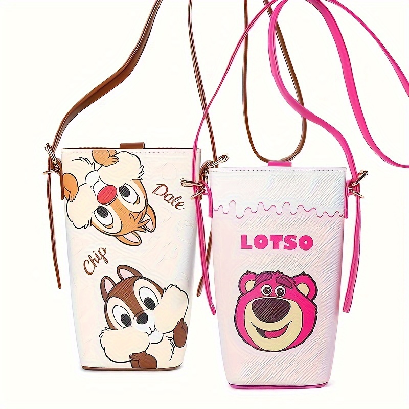 

Cute Chip & Dale And Lotso Mini Crossbody Bag - Perfect For Phone And Coins