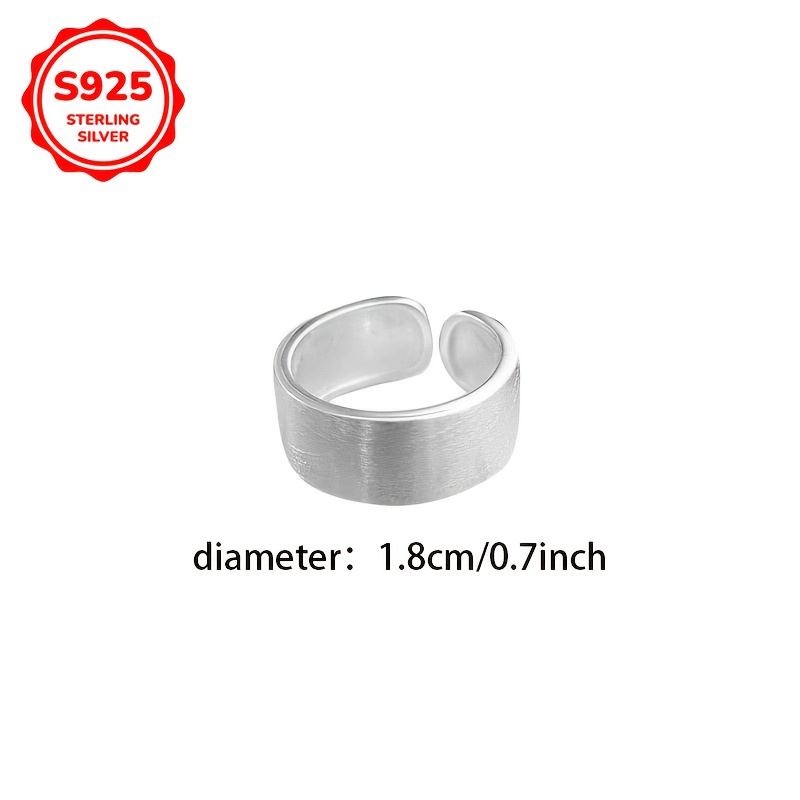 Hypoallergenic Wide Band Adjustable Open Ring