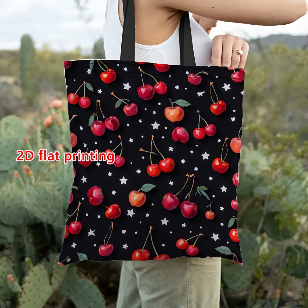 cherry tote bag sold on Temu United States