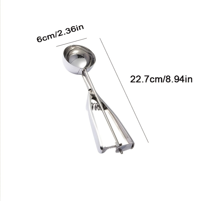 TEMU 4/5/6cm Stainless Steel Ice Cream Scoop, Ice Cream Scoop, Ice Cream Scoop, Melon Baller, Melon Ball Scoop